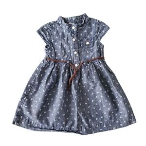 Carter's Denim Pearl Snap Dress